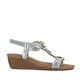 thumbnail image 1 of Sandalia Plana Plateado Casual Js53 Mujer, 1 of 3