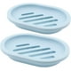 thumbnail image 1 of Jabonera con escurridor (2 unidades), soporte para jabón, ahorrador de jabón, fácil de limpiar, seca y evita que el jabón se ablande (gris, blanco, verde y azul), 1 of 8