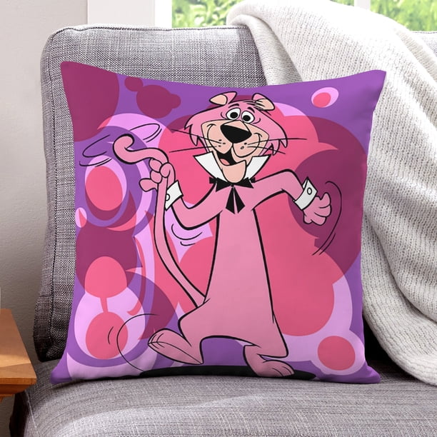Snagglepuss Fundas de almohada de terciopelo con tema, regalos de funda de almohada, decoración para el hogar, cojín de lanzar, regalo de cumpleaños para fans y parejas.61*61cm.