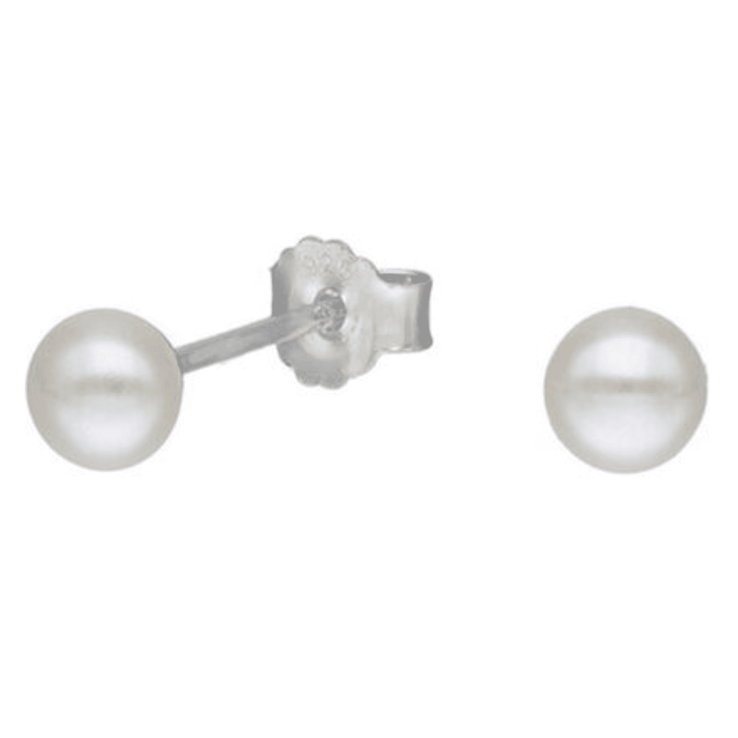 Lukso - Aros De Perla 4 Mm En Plata 925
