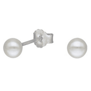 Lukso - Aros De Perla 4 Mm En Plata 925