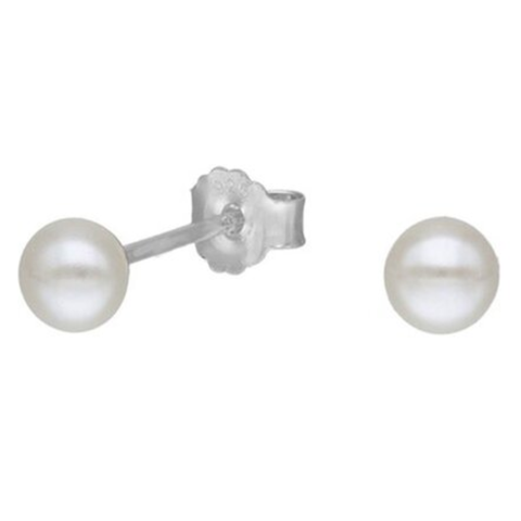 Lukso - Aros De Perla 4 Mm En Plata 925