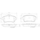 thumbnail image 2 of Pastillas Freno para auto Mercedes Benz GLE320 2012-2019 Trasero, 2 of 3