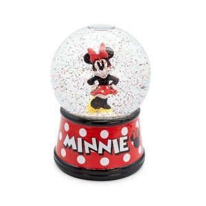 Bola De Nieve De Disney Con Forma De Minnie Mouse Iluminada, 15 Cm De Altura