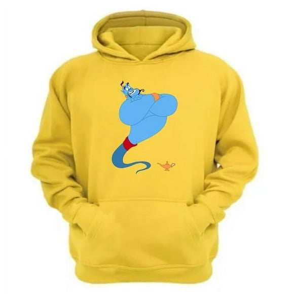 POLERON CANGURO GENIO DE LA LÁMPARA Amarillo Talla XL Unisex