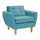 thumbnail image 2 of Sofa Bote 1c Felpa 01 Turquesa, 2 of 6