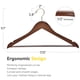 thumbnail image 5 of Perchas de madera maciza ligeramente curvadas de calidad, 30 unidades, 5 of 8