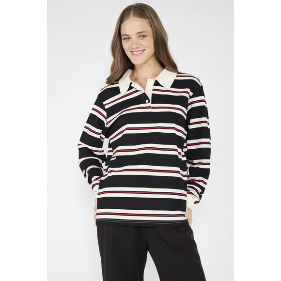 Polera Rugby Zoe Negro negro M