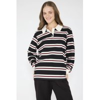 Atr - Polera Rugby Zoe Negro Negro L