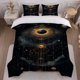 thumbnail image 1 of Mysterious Astronomical Art Themed Bedding Set Duvet Cover and Pillowcase Set, 1 of 5