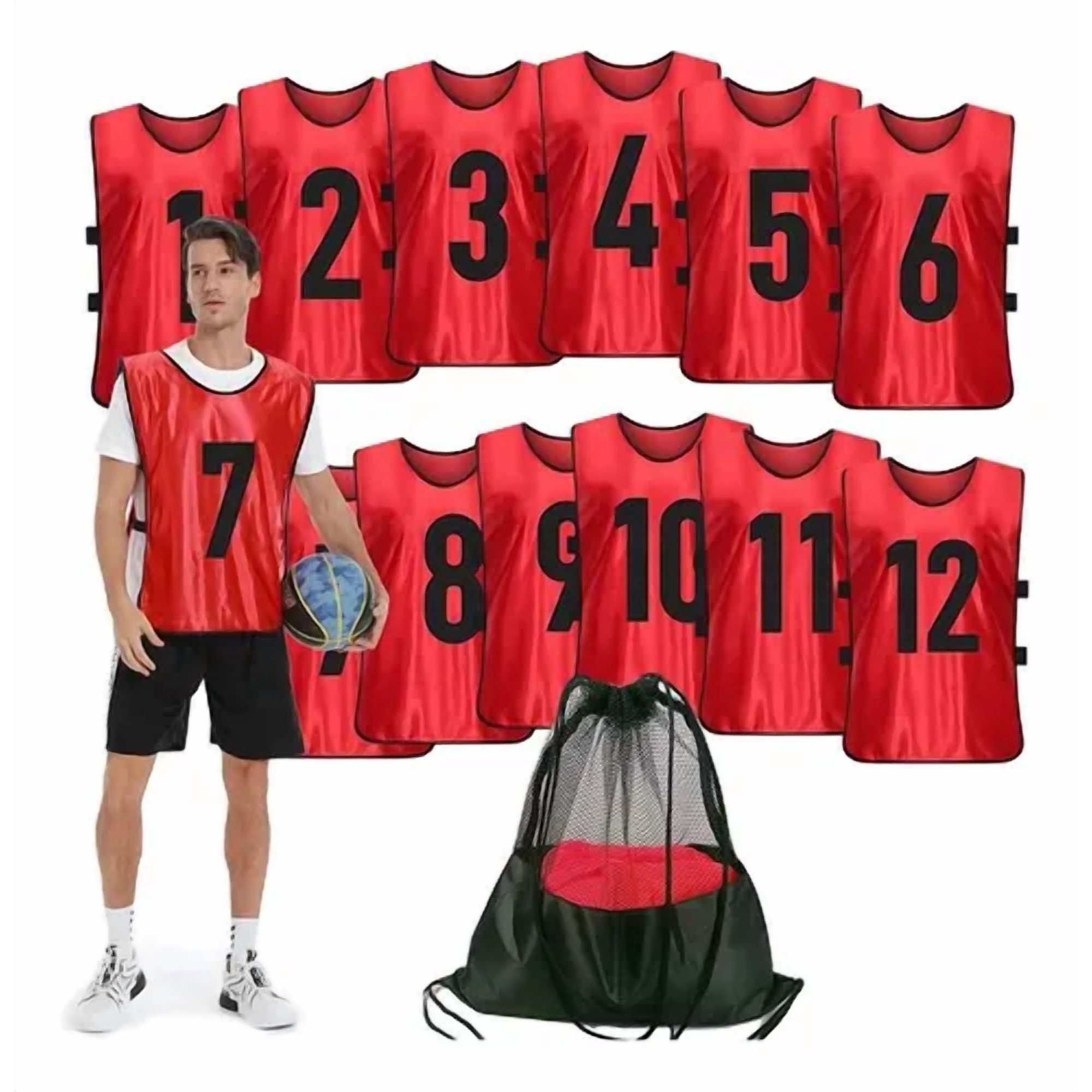 Linea Sport - Petos Deportivo Extra Grande Xl Numerico Del 1 Al 12