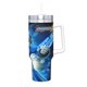 thumbnail image 2 of Mega Man Vaso aislado de acero inoxidable con asa, diseño temático, regalo para familia, amigos y fans; incluye pajita y encaja en el portavasos estándar, 40 oz, 2 of 6