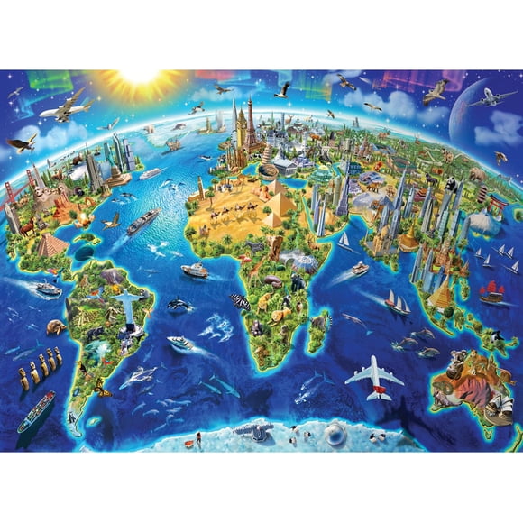 Rompecabezas de Anatolia de 4000 piezas con monumentos del mundo, 96 x 132 cm