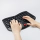 thumbnail image 3 of Teclado ergonómico inalámbrico Adesso WKB-3150UB con trackball, 3 of 7