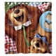 thumbnail image 1 of Cortina de ducha Yogi Bear con ganchos (167 x 183 cm), 1 of 3