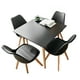 thumbnail image 1 of Comedor cuadrado negro 80cm - 4 Sillas tulip negras, 1 of 8