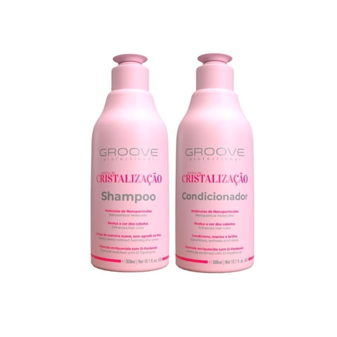Groove Professional - Set Shampoo + Acondicionador Baño De Cristalización 300 Ml