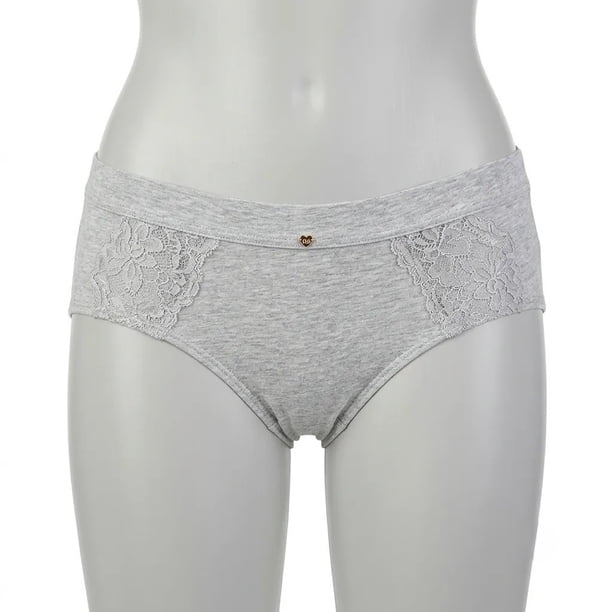 Pantaleta Cotton Spandex Melange & Encaje Lady Genny