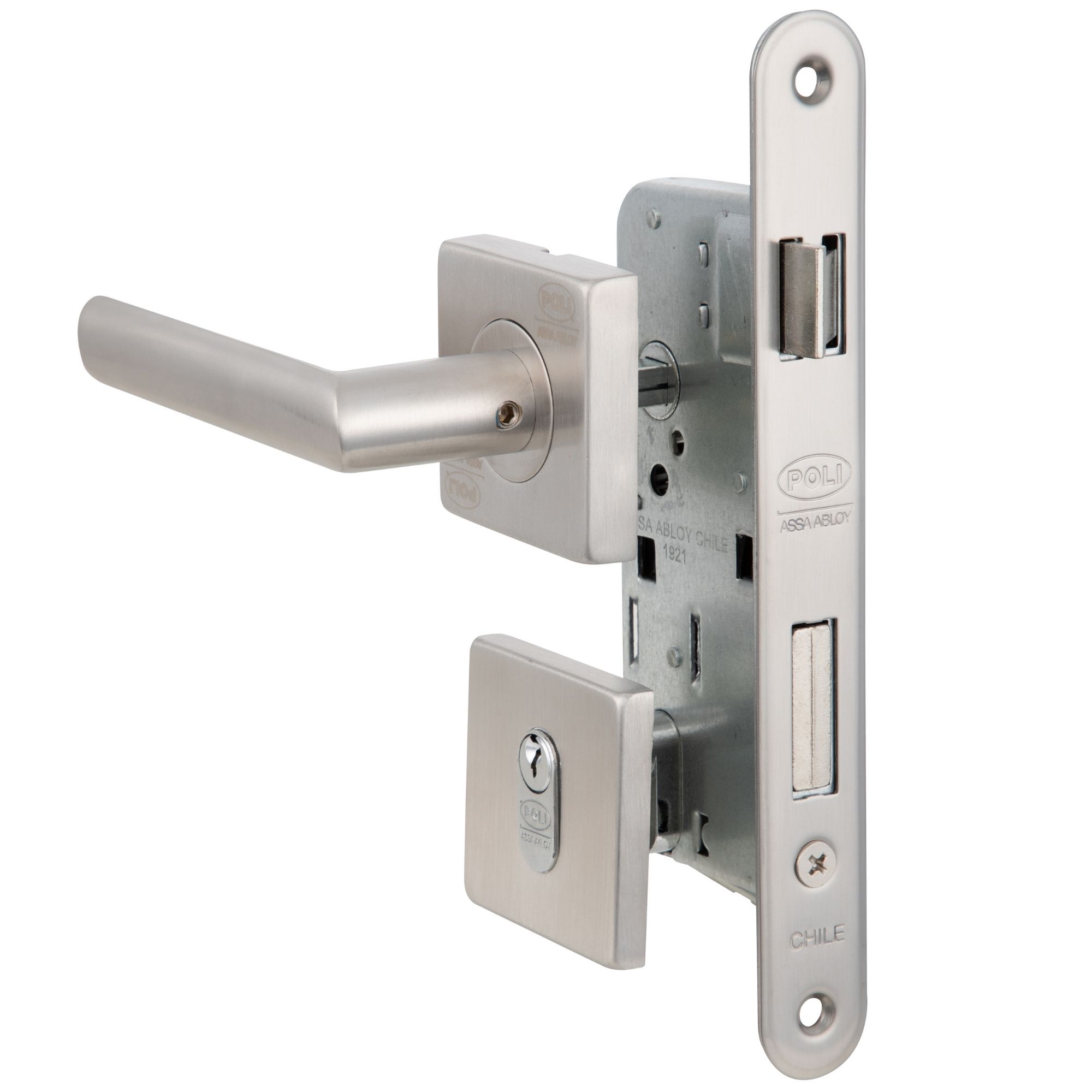 Poli - Cerradura Embutida Piano B40 Acceso Llave/Llave
