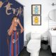 thumbnail image 5 of Pedri Cortina de Ducha para Baño Decoración del Hogar, Cortinas de Baño Impermeables Duraderas, Cortina de Baño, Decoración de Baño para Adultos Niñas Niños, Regalos para Casa 119cmX180cm, 5 of 6
