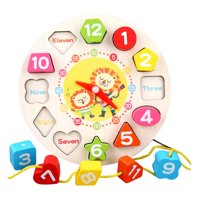 Magideal - Bloques De Números Con Forma De Reloj De Rompecabezas Montessori Para Niños Y Niñas León