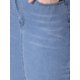 thumbnail image 5 of INSPIRE CHIC Falda Vaquera Ripped Raw Hem de Cintura Alta por Encima de la Rodilla para Mujer, Azul Claro L, 5 of 6