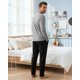 thumbnail image 4 of Pijama Hombre Algodón Estampado Retro Music gris S, 4 of 8