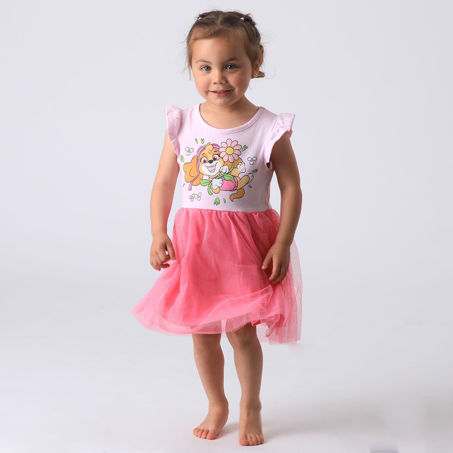 Vestido Niña Blanco Tull Paw Patrol