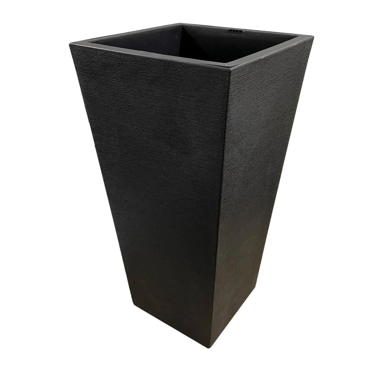 Mobii - Macetero Grande Plastico Resistete Simil Piedra 70x35x35 Cm