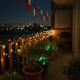 thumbnail image 3 of Guirnalda Solar 300 Luces Led 32m Multicolor Jardín Árbol, 3 of 7