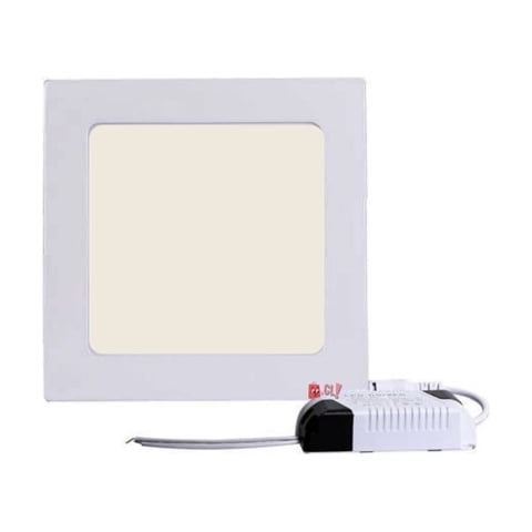 Foco Panel Plafon Led Amarillo Cuadrado 18W 1580Lúmenes - Ps