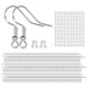 thumbnail image 3 of 100x Juego De Ganchos Para Pendientes Tapones Para Los Oídos De Anzuelo Para Hacer Joyas DIY Plata, 3 of 4