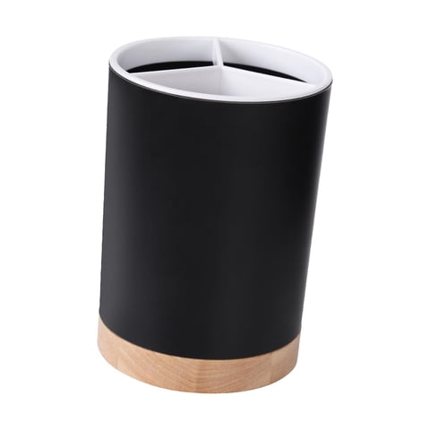 Magideal - Estante De Secado Cesta Estante De Almacenamiento De Cubiertos Recipientes De Drenaje Giratorios Extraíbles Palillos Estante Almacenamiento Utensilios Negro