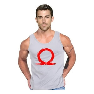 Persodesign - Polera God Of War Musculosa Tank Gym Pesas Crossfit Talla L Gris Hombre