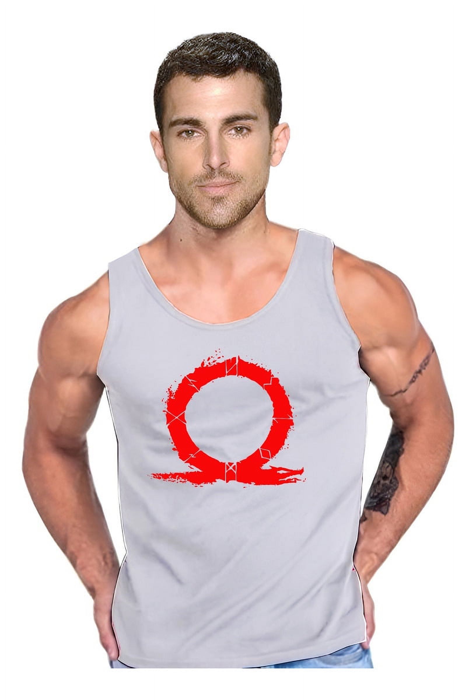 Persodesign - Polera God Of War Musculosa Tank Gym Pesas Crossfit Talla S Gris Hombre