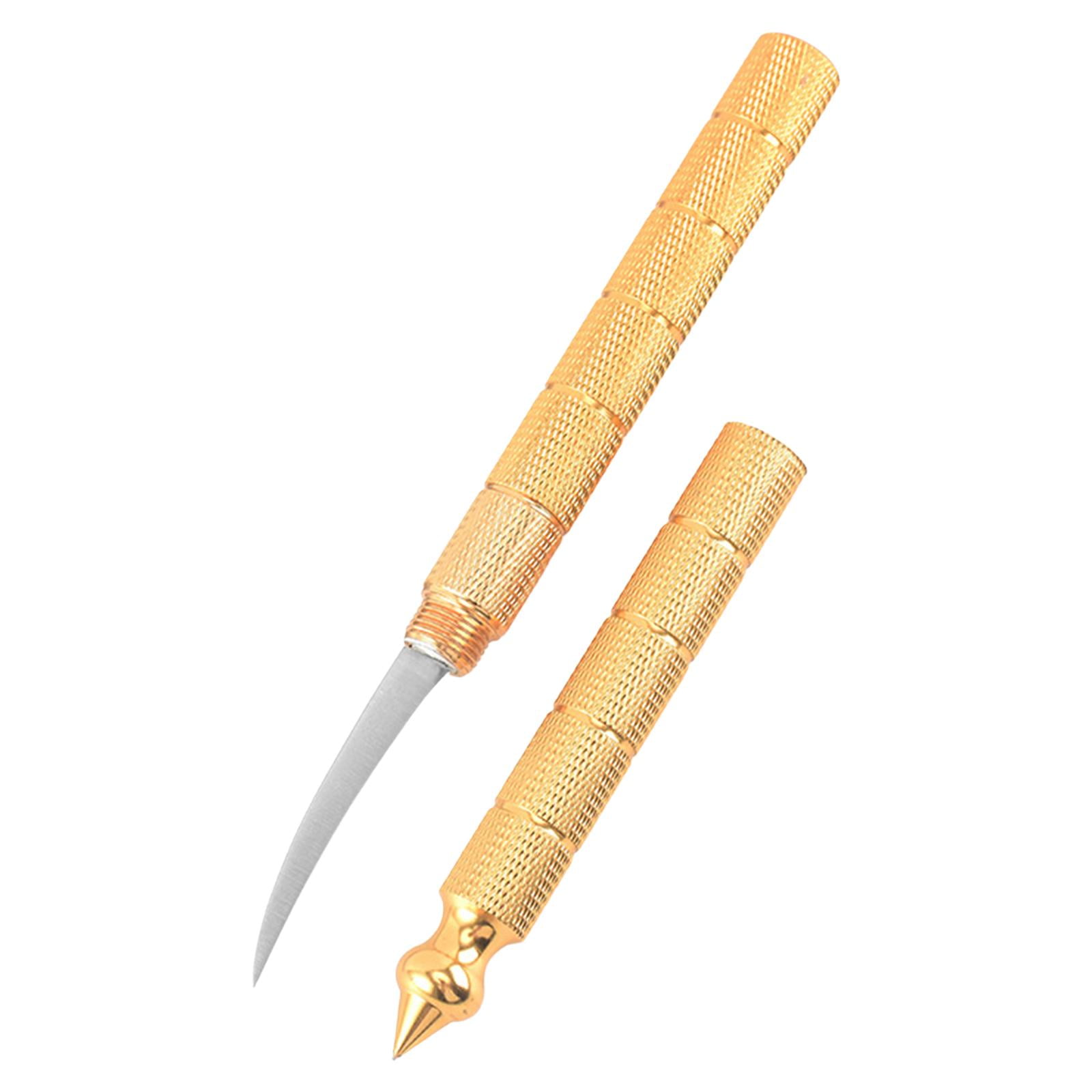 Bothyi - Cuchillo Para Tallar Alimentos, Cimitarra Afilada, Herramienta Artesanal De Acero Para Cuchillo De Barra De Frutas