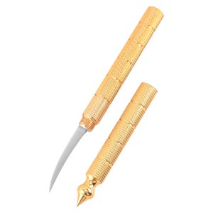 Bothyi - Cuchillo Para Tallar Alimentos, Cimitarra Afilada, Herramienta Artesanal De Acero Para Cuchillo De Barra De Frutas