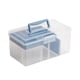 thumbnail image 3 of Mahjong Maletín Organizador Transparente Caja de Almacenamiento para Fichas PP con Divisiones Y Asa Cómoda Adecuado para Viajes Y Organización en Cas Azul, 3 of 5