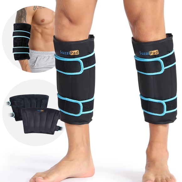 Paquete frío SUZZIPAD 360° para pantorrillas, espinillas, brazos y codos (2 paquetes)
