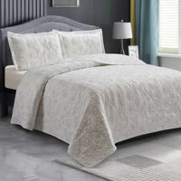 Quilt Andes Bordado Florencia Gris