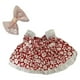 thumbnail image 1 of Vestido De Tirantes De Muñeca De Felpa De 2 Piezas Para Niños Regalo De Cumpleaños Vestido De Coordinación Rojo, 1 of 3