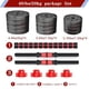 thumbnail image 2 of Juego de mancuernas ajustables BCBIG, barra convertible de 40 libras (20 libras* 2), 2 of 7