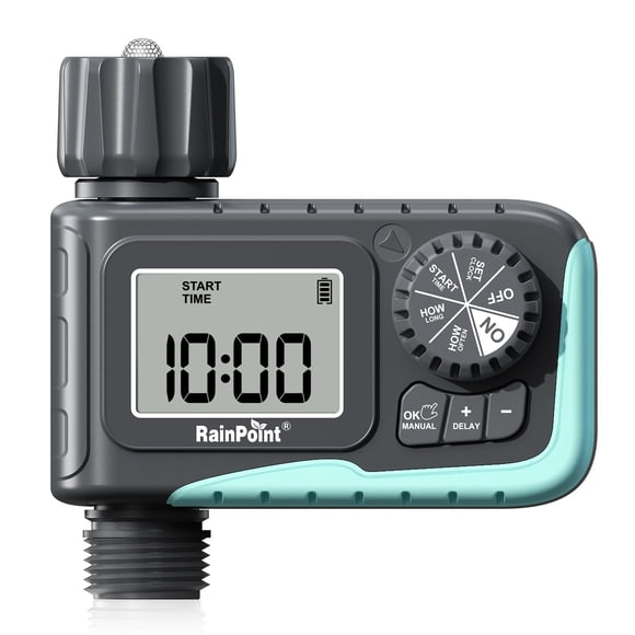 Temporizador de rociadores RAINPOINT, temporizador de agua programable, 1 salida