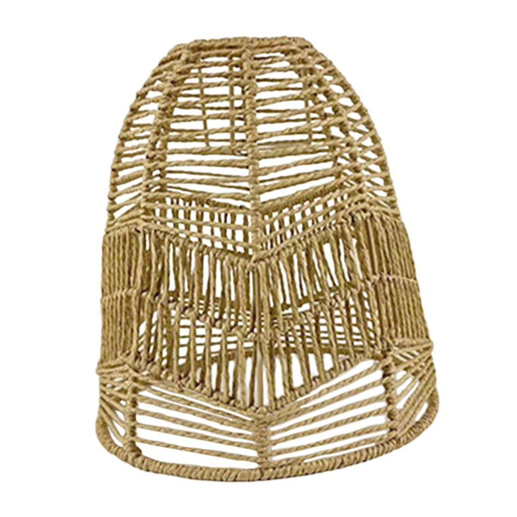 Ioensy - Pantalla De Lámpara Colgante De Ratán Tejido Para Cocina, Isla, Hotel, Dormitorio, Estilo C