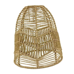 Ioensy - Pantalla De Lámpara Colgante De Ratán Tejido Para Cocina, Isla, Hotel, Dormitorio, Estilo C