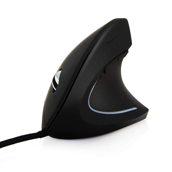 Mouse vertical Ai5G con cable, DPI ajustable para mano derecha