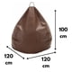 thumbnail image 3 of Pouf Pera Café Eco Cuero 100x120x120 cm, 3 of 3