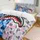 thumbnail image 1 of Blue Pale Pink Bape Shake Camo Comforter Set Soft 3 Pcs Twin Bedding Sets Thicken for All Season, 1 of 5