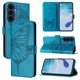 thumbnail image 1 of Funda cartera mariposa para Samsung Galaxy S25 FE con soporte y ranuras para tarjetas Azul, 1 of 5