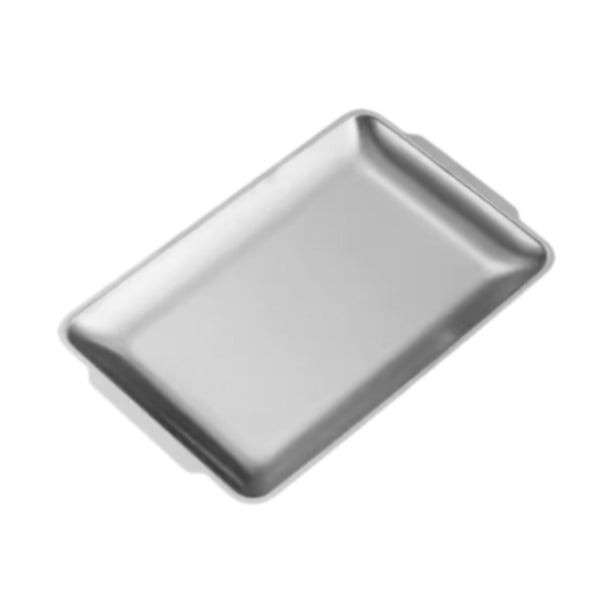Bandeja Para Servir De Acero Inoxidable Bandeja De Comida De Metal Mate Para Cocina Fiestas De Hotel 22 Cm X 14 Cm